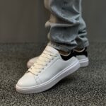 خرید کفش مک کوئین مردانه سفید مشکی