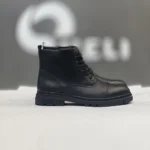 بوت چرم میکروفایبر کلاسیک کد ۱۳ مردانه