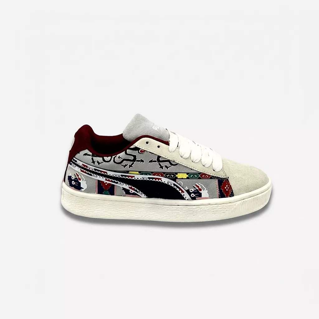 puma suede gray کتونی پوما مردانه مدل پوما سوئد - تصویر 1